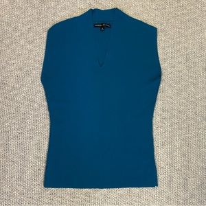 ✰ peacock blue preston & york sleeveless sweater ✰